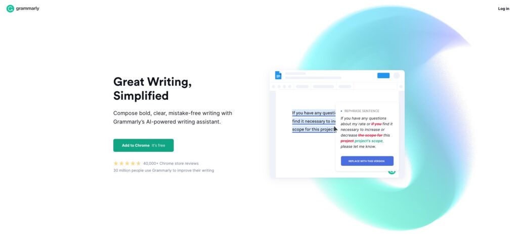 Grammarly - AI writing assistant